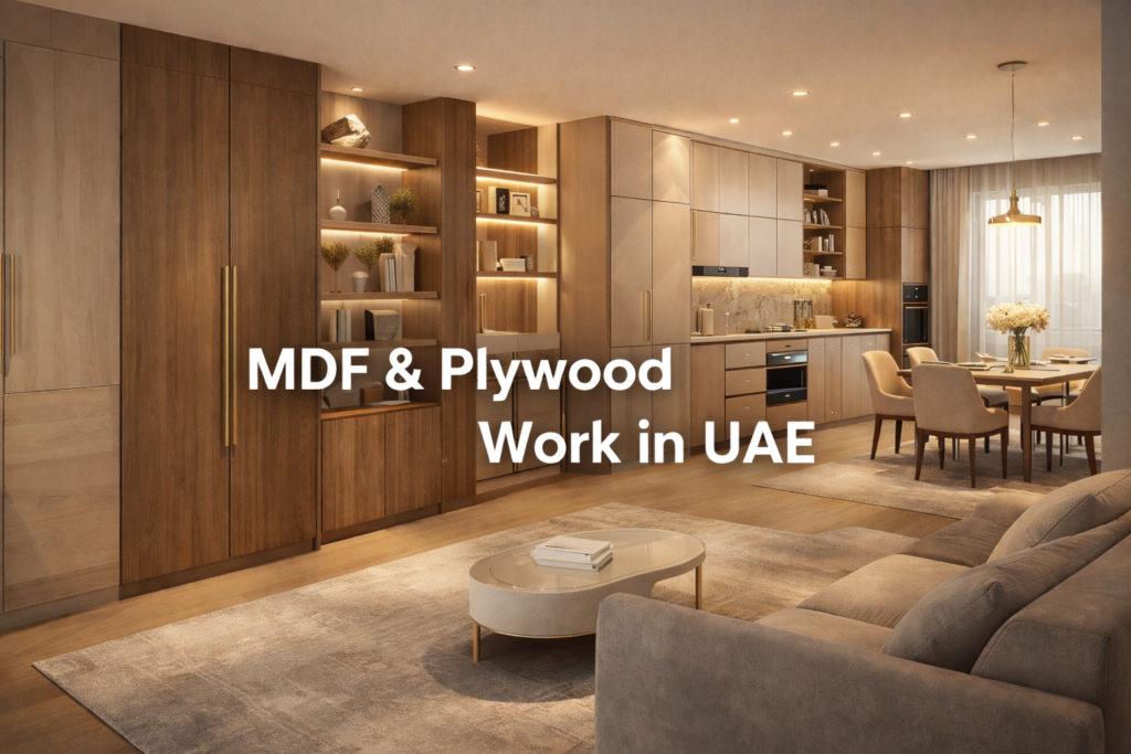 MDF & plywood work in UAE
